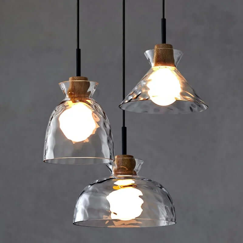 Modern Glass Pendant Light Fixture Hanging Lamp