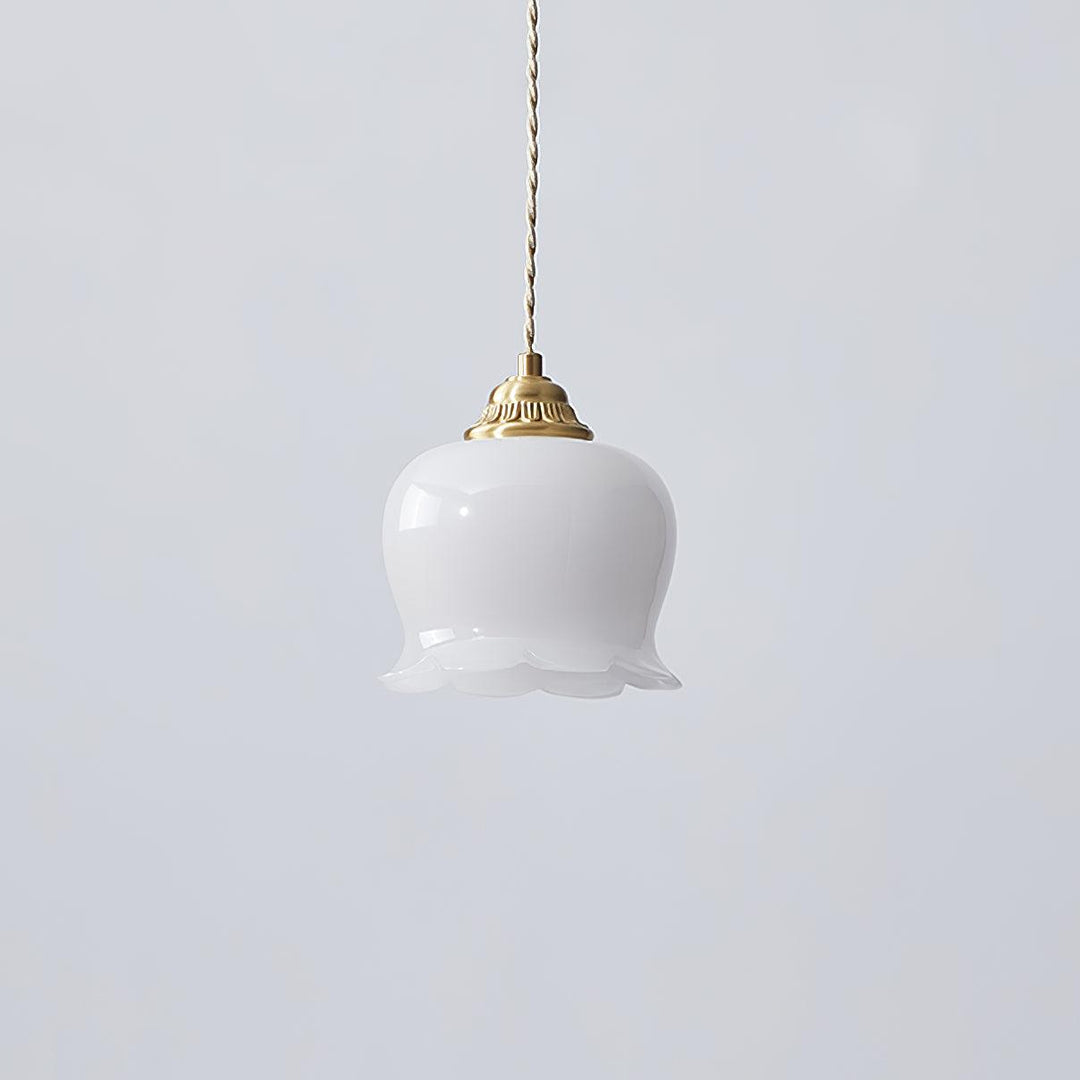 Floral Pendant Lamp, Elegant Hanging Ceiling Light Fixture