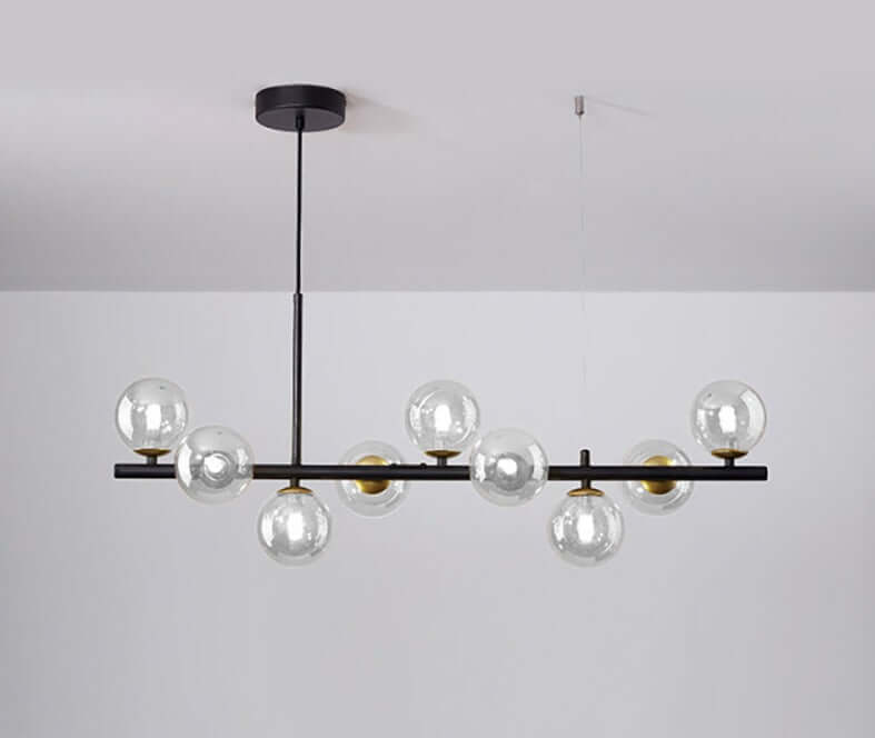 Elegant Glass & Iron Pendant Light