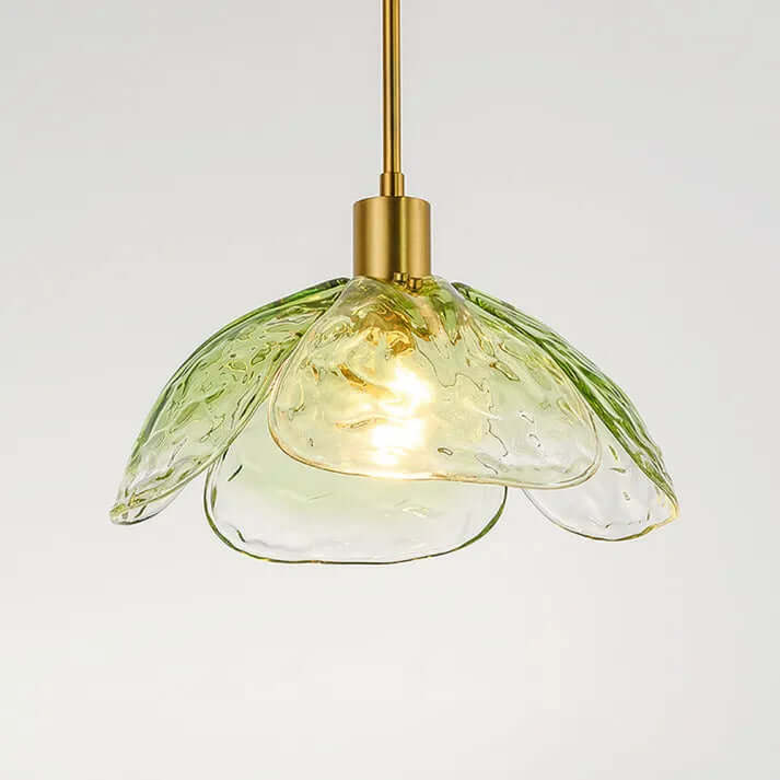 Elegant Glass Flower Petal Pendant Light