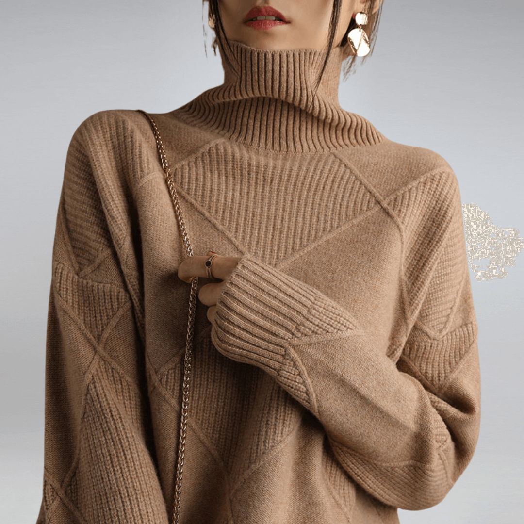 Women's Turtleneck Relaxed Fit Sweater