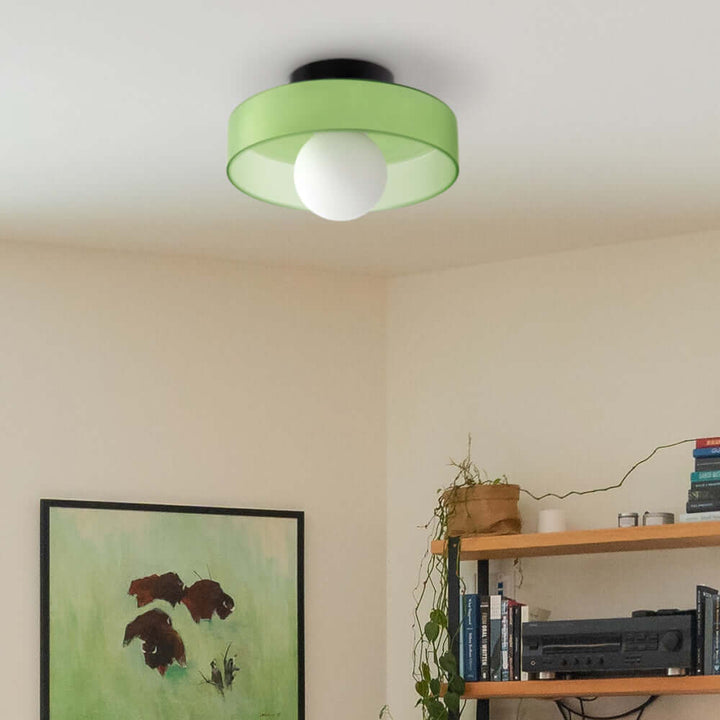 Modern Round Glass Ceiling Light Fixture