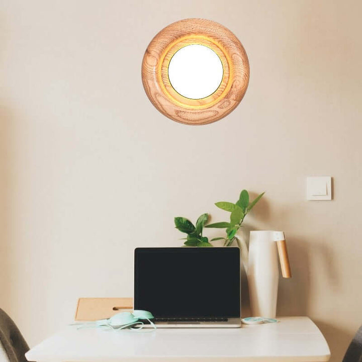 Modern Wood & Acrylic Wall Light