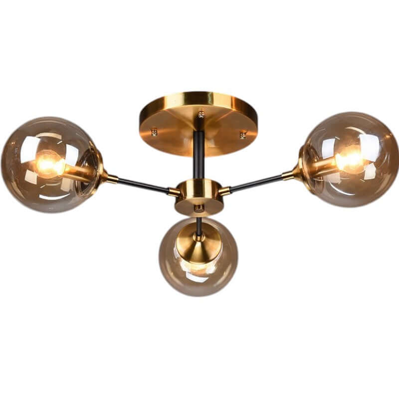 Modern Copper LED Chandelier