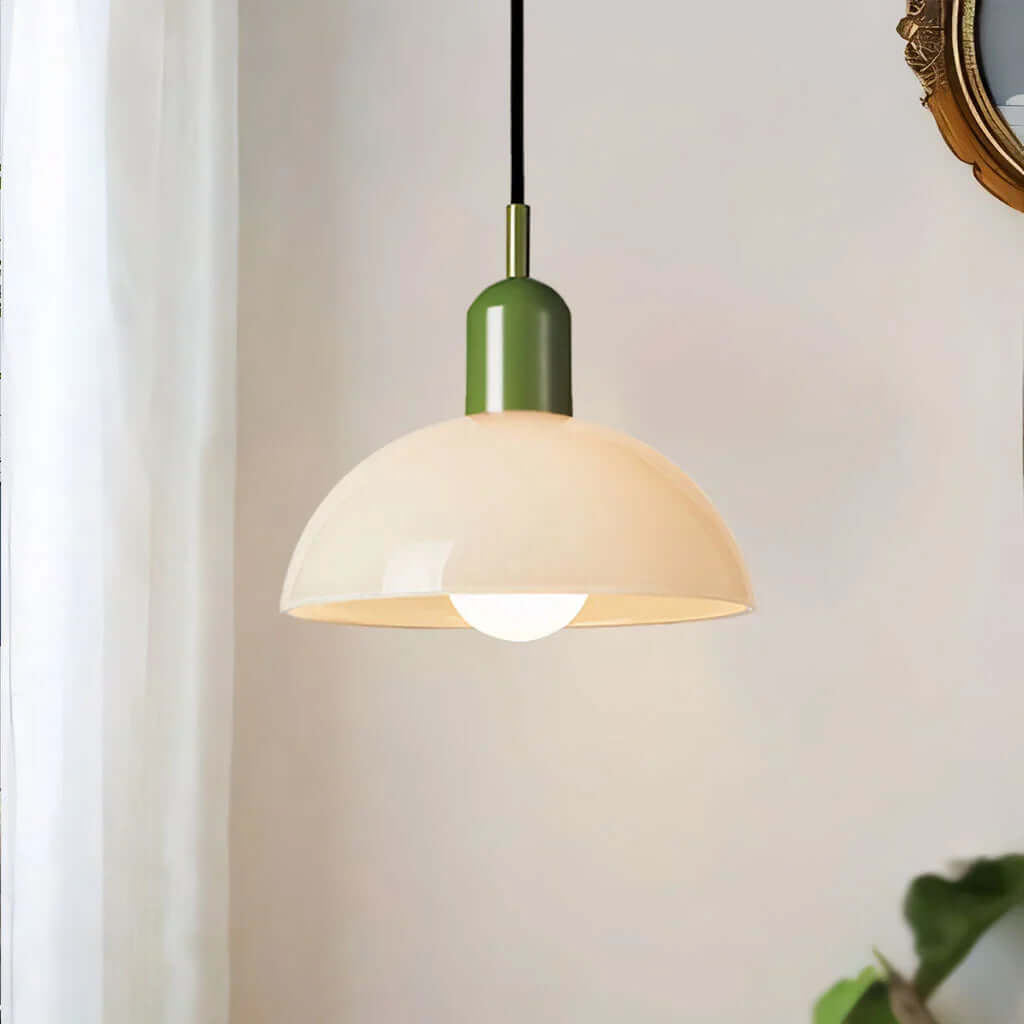 Colorful Glass Bowl Pendant Light
