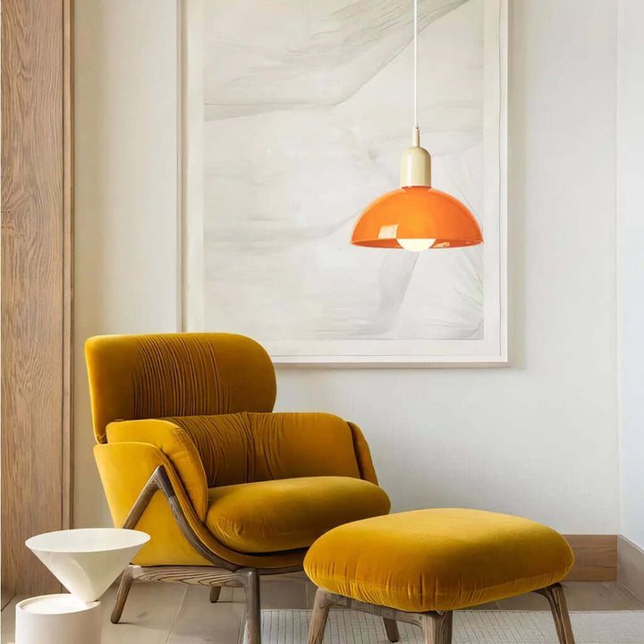 Colorful Glass Bowl Pendant Light