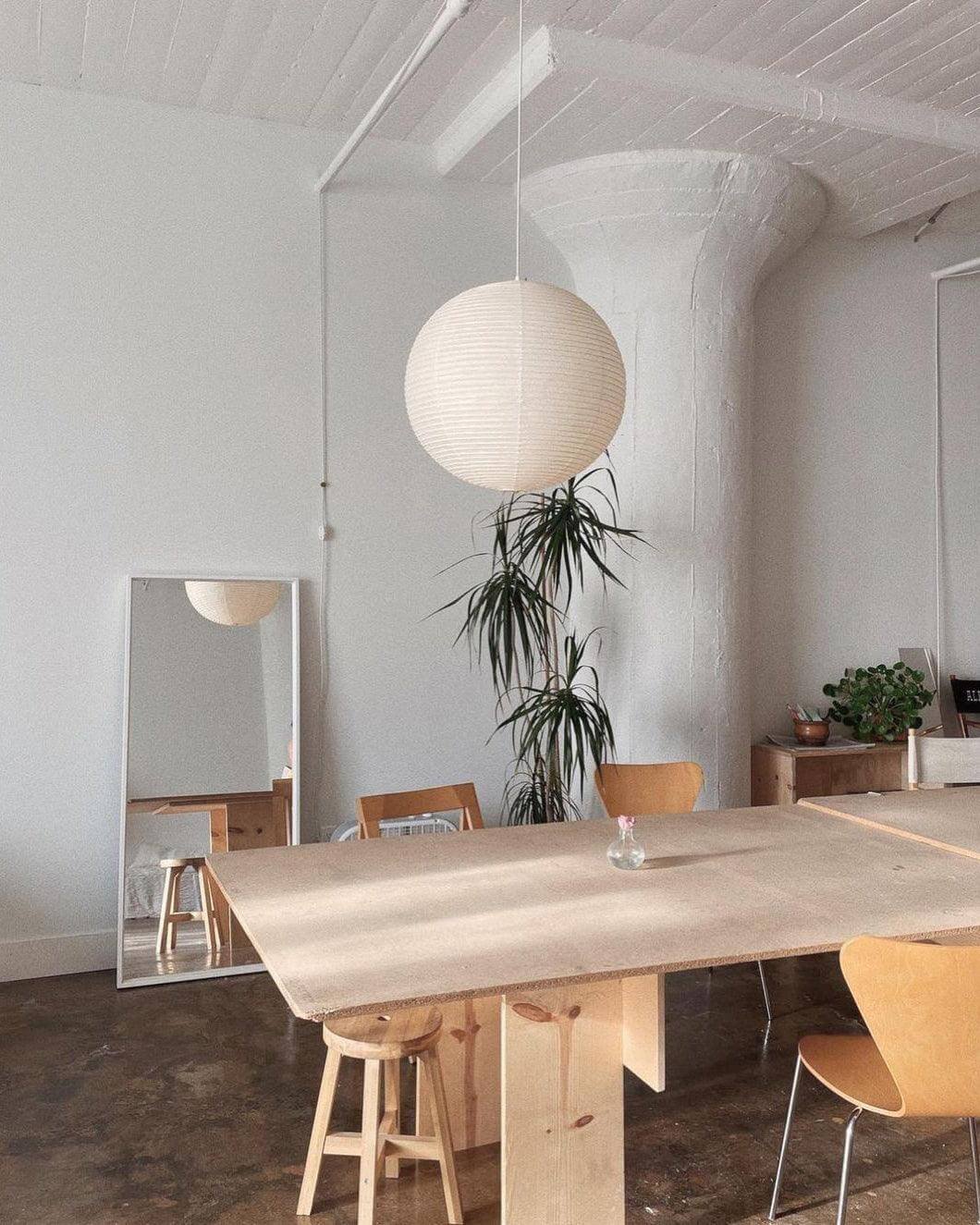 Japanese Pendant Lamp with Wire