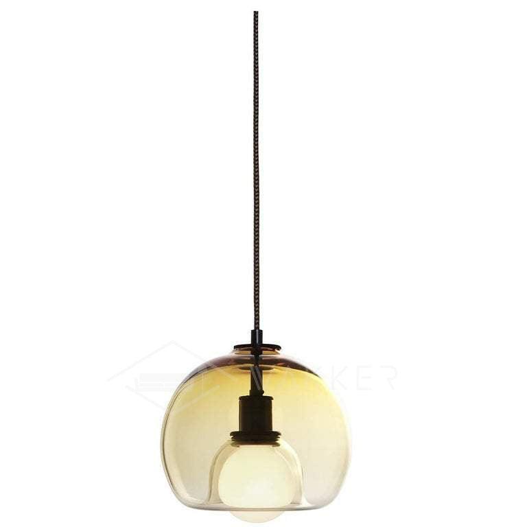 Modern Glass Pendant Light, 25cm Diameter