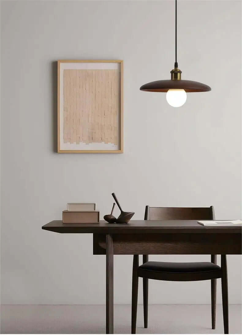 Elegant Wood Ceiling Lamp 2700K LED