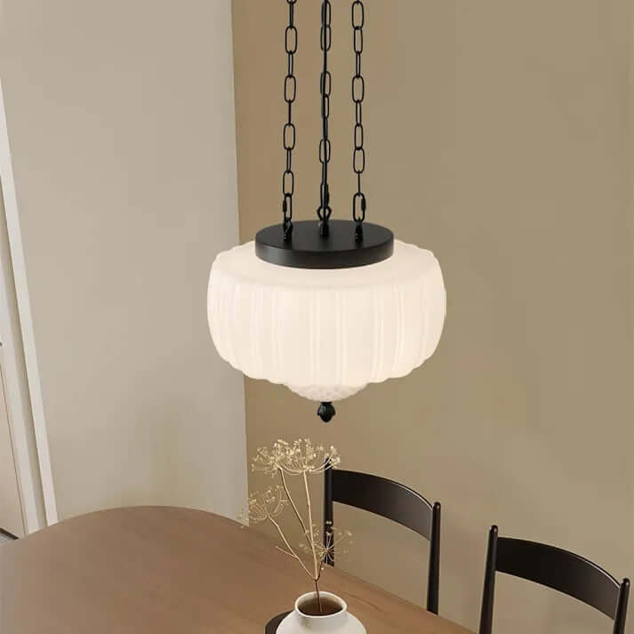 Modern White Pendant Light Fixture
