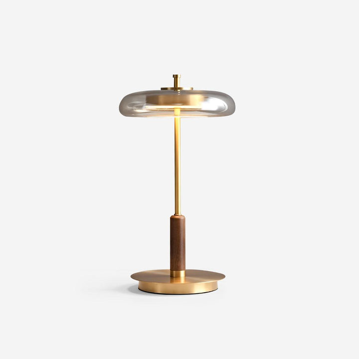 Modern Glass & Metal LED Table Lamp