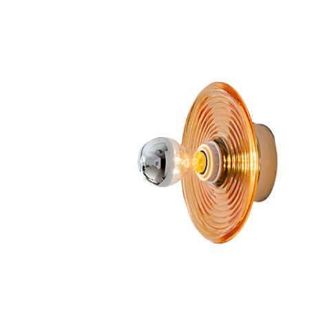 Vintage LED Water Ripple Glass Wall Sconce