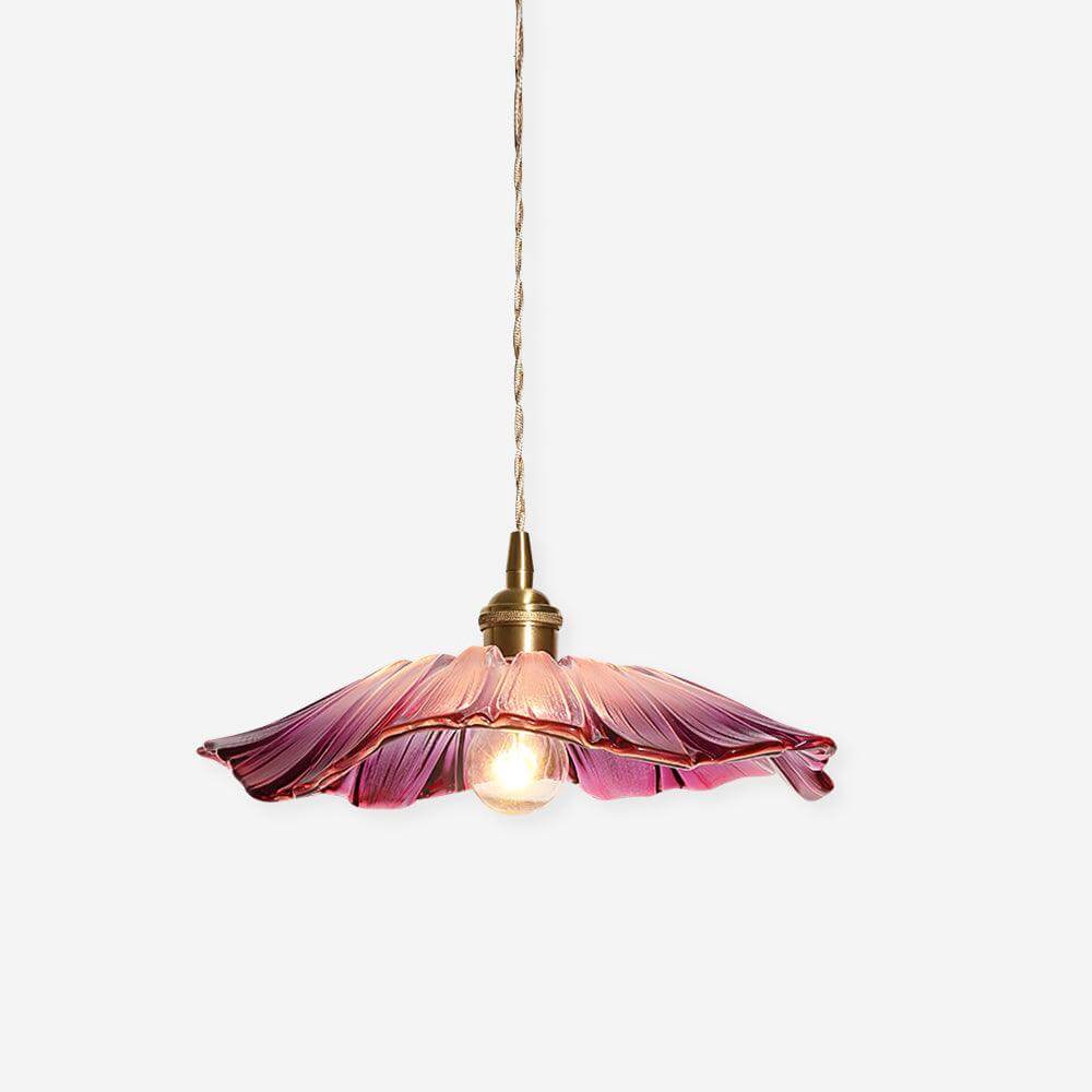 Elegant Flower Glass Pendant Light