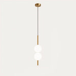 1 Head - 2 Balls - Brass - 3.9" X 22" / 10cm x 57cm