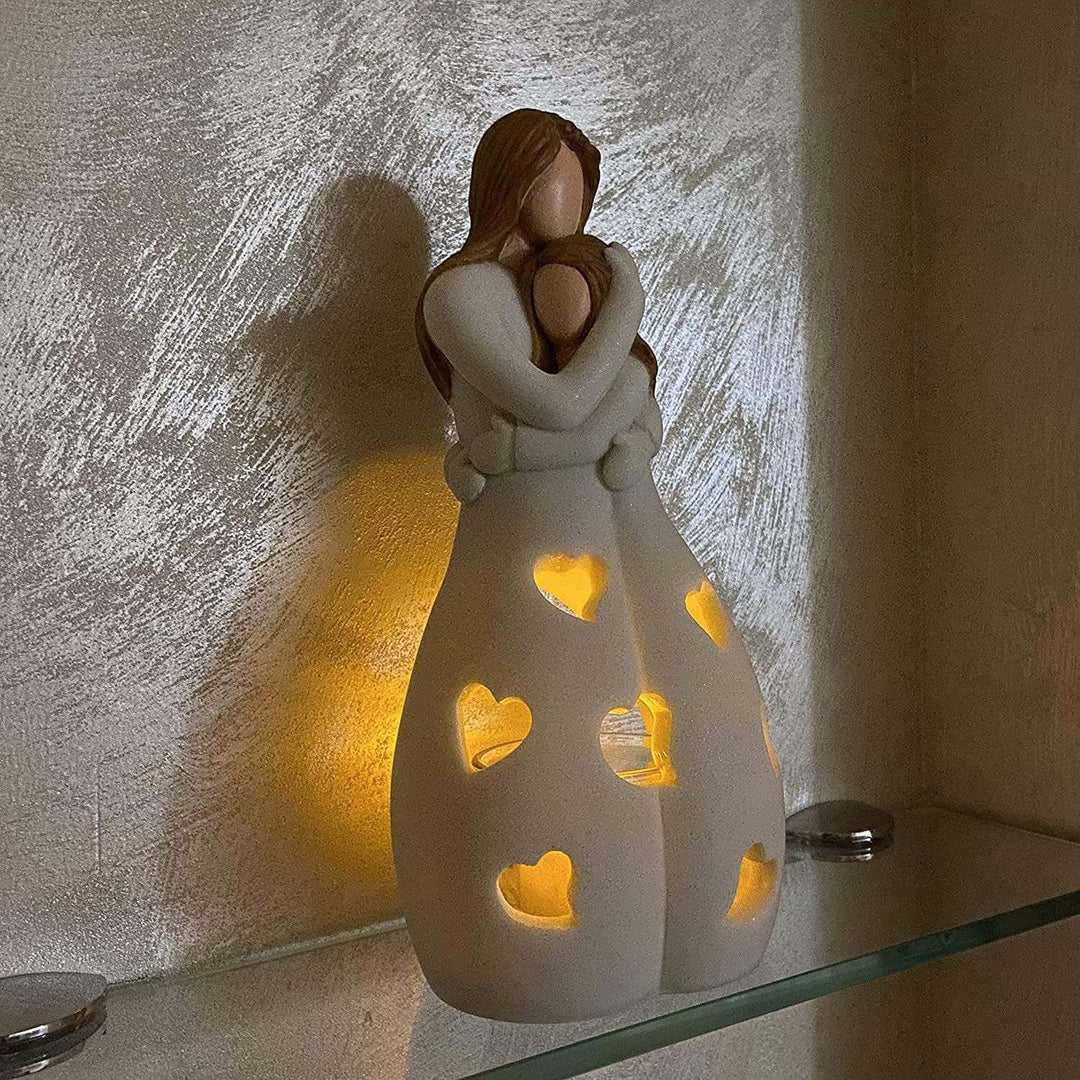 Decorative Resin Table Lamp with Warm Glow
