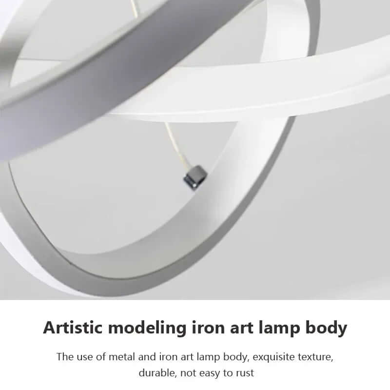 Modern LED Ceiling Light with Remote, 24cm