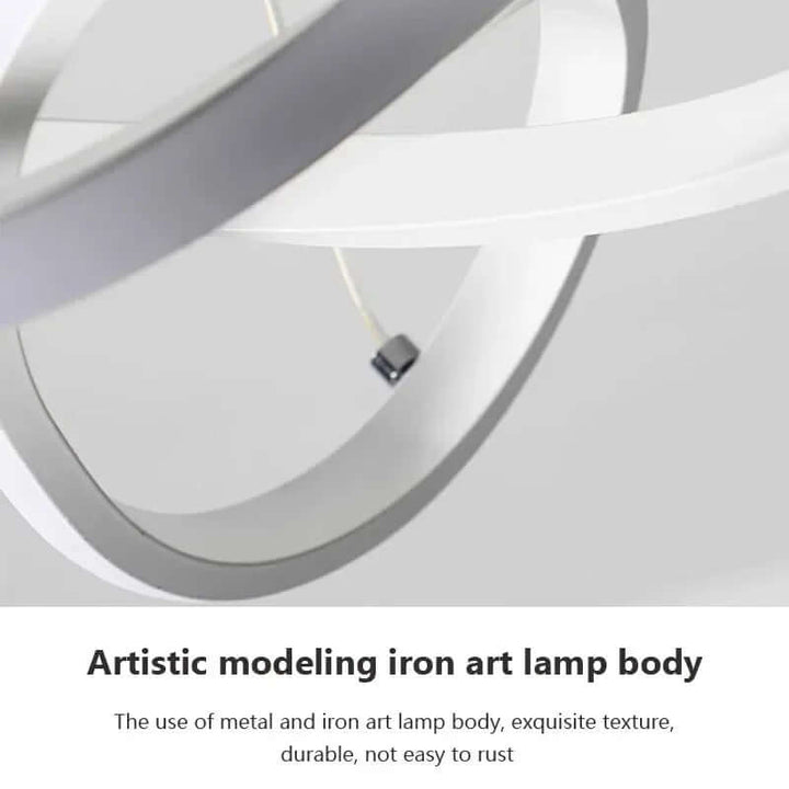 Modern LED Ceiling Light with Remote, 24cm