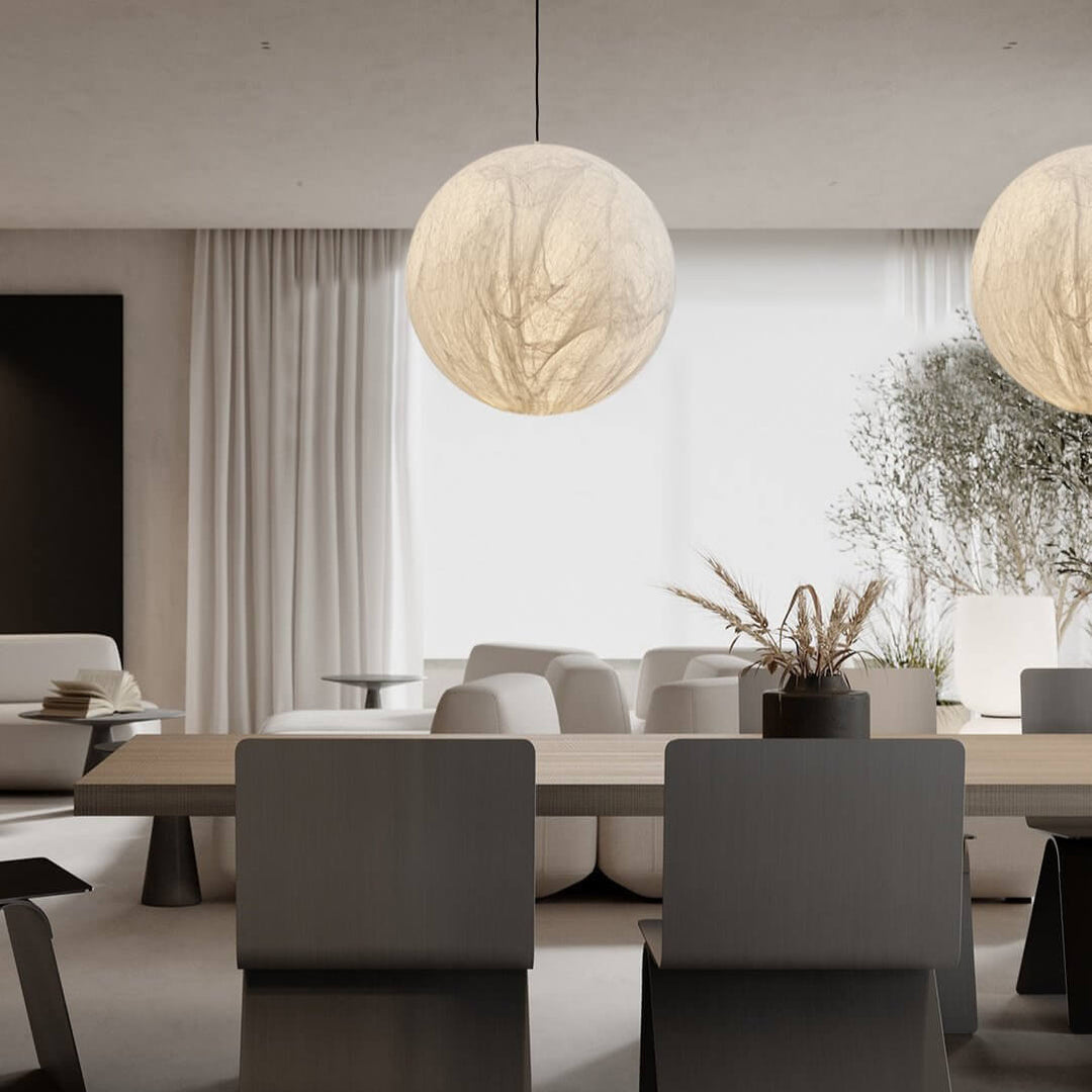 Silk Pendant Lamp with Soft Ambient Glow