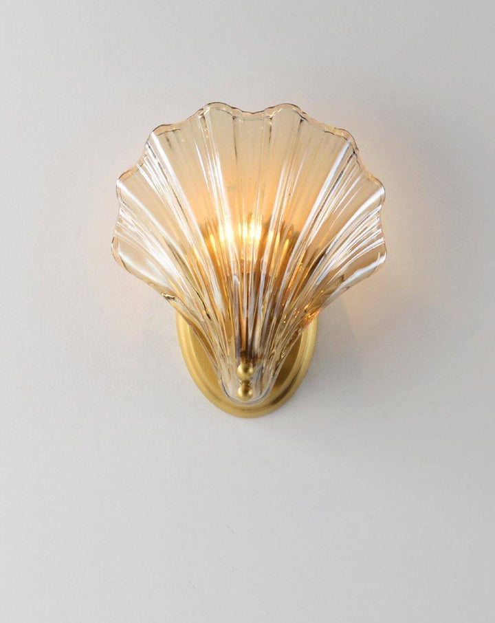 Seashell Wall Light Fixture, Nautical Decor, 20cm