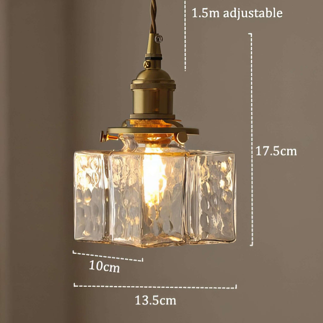 Retro Hanging Glass Lamp