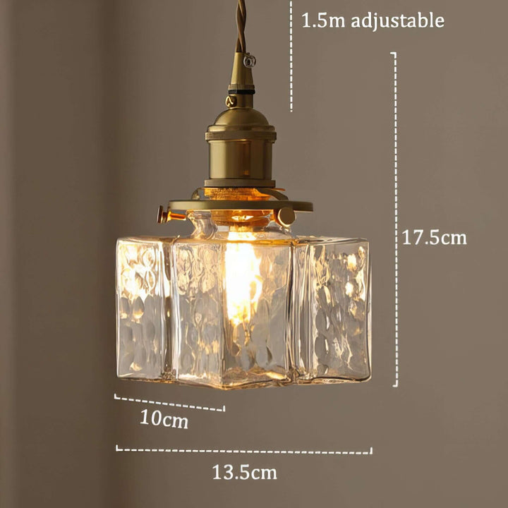 Retro Hanging Glass Lamp