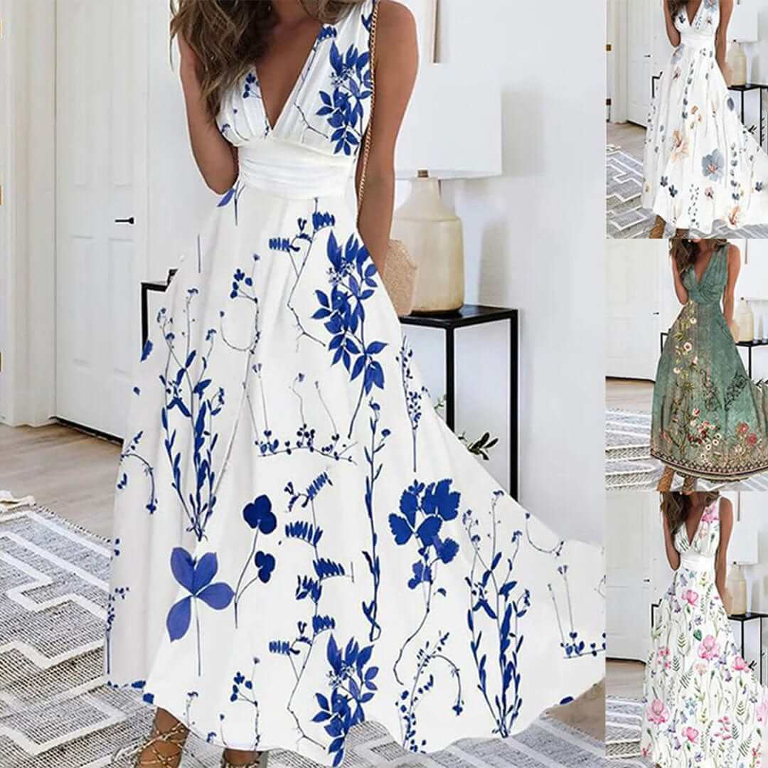 Women's Floral Summer Dress - Elegant & Comfortable