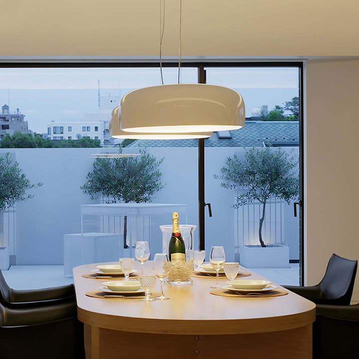 Modern Pendant Light 45/60cm - Aluminium & Polycarbonate