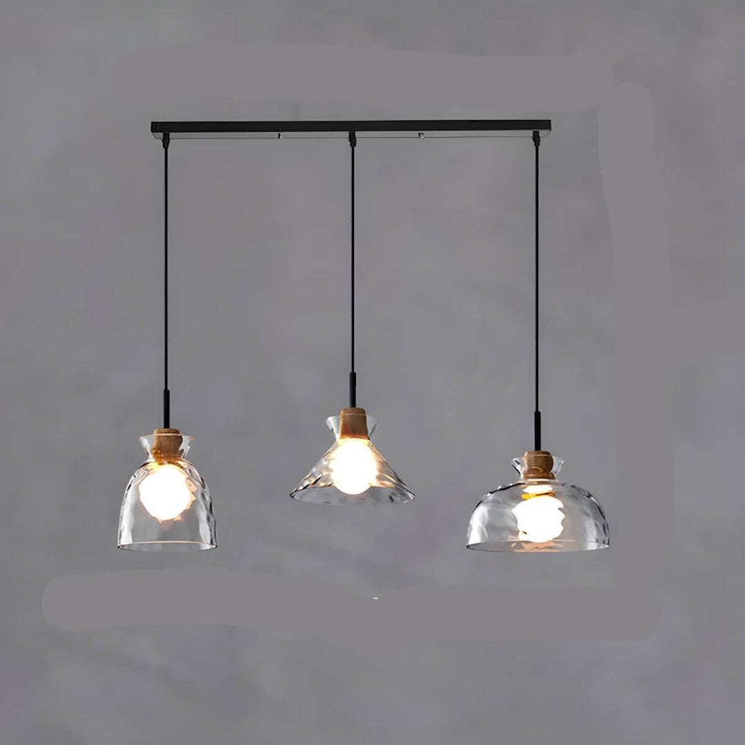 Modern Glass Chandelier for Dining Room, Entryway or Kitchen Lighting