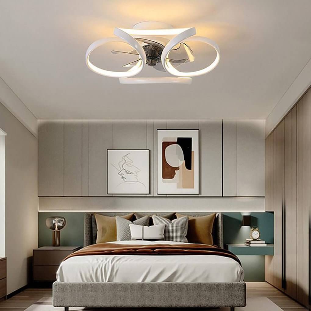 Modern Ceiling Fan Light with Remote