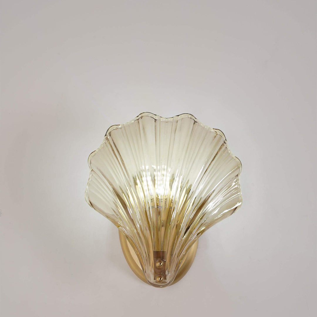 Seashell Wall Light Fixture, Nautical Decor, 20cm