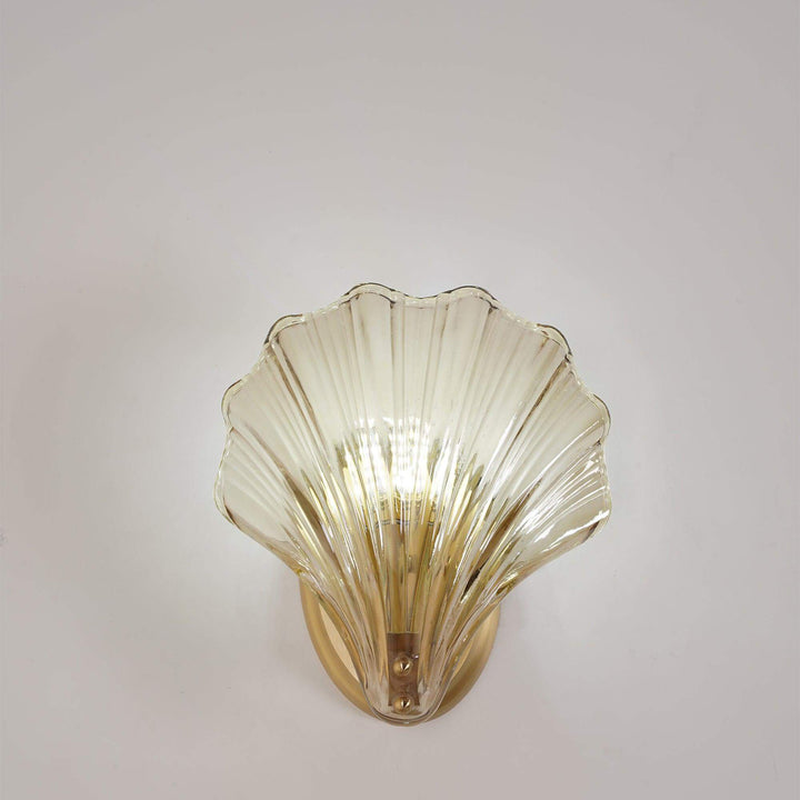 Seashell Wall Light Fixture, Nautical Decor, 20cm