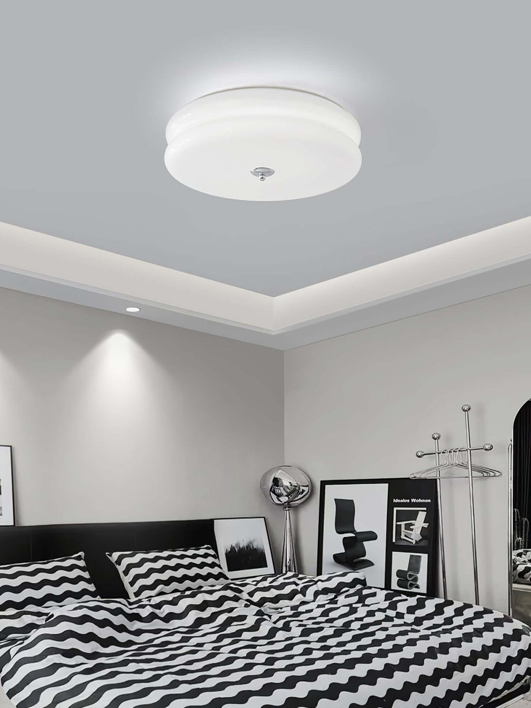 Geometric Art Deco Ceiling Light Fixture