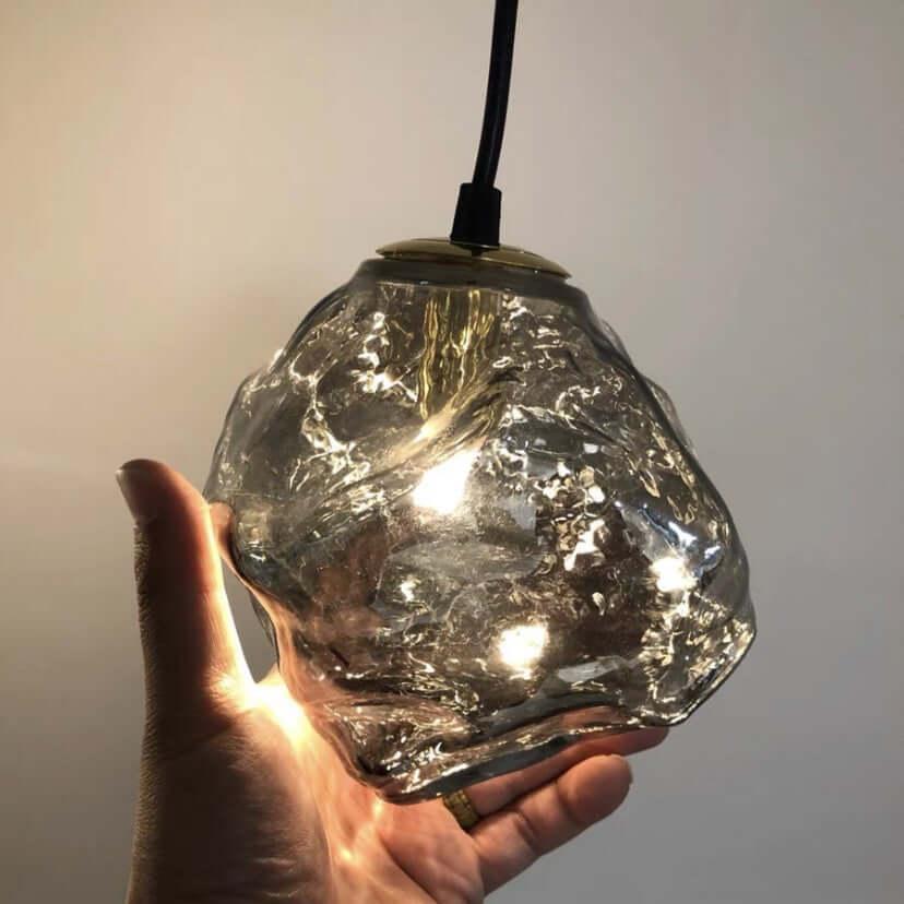 Modern Glass Pendant Light Fixture 15cm