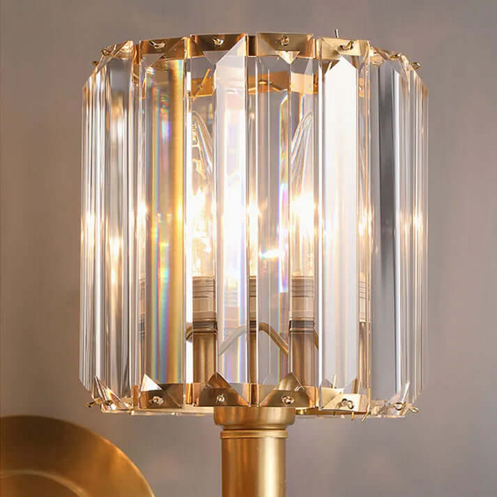 Vintage Crystal Wall Light Fixture