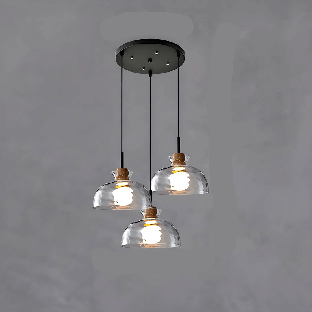 Modern Glass Chandelier for Dining Room, Entryway or Kitchen Lighting