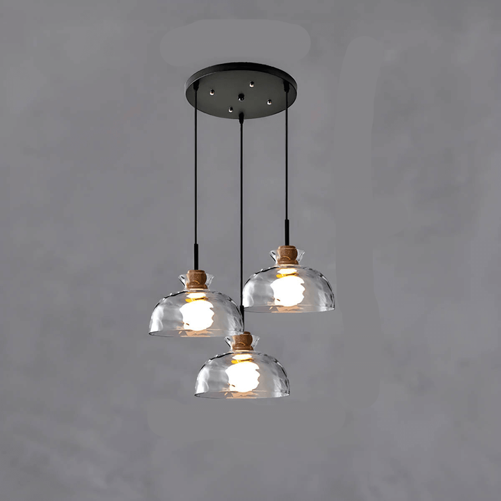 Modern Glass Chandelier for Dining Room, Entryway or Kitchen Lighting
