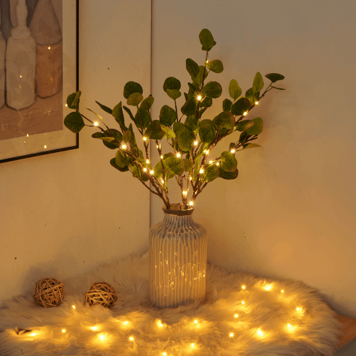 LED Fairy Light Olive Branch 70cm Warm White Battery Operated