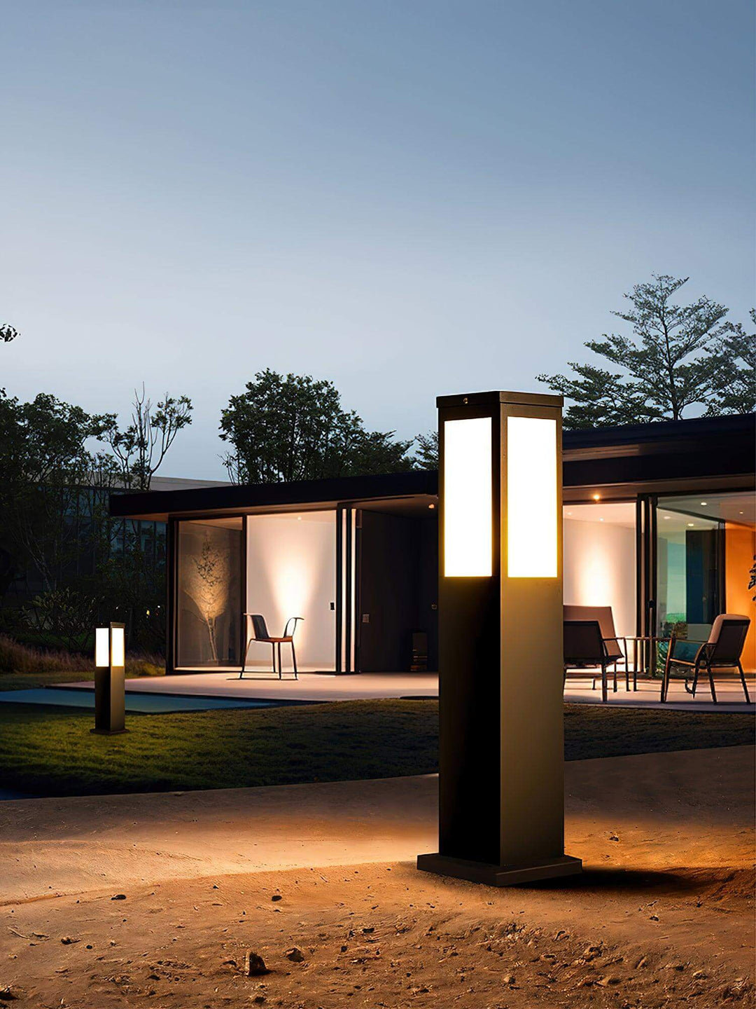 Modern Outdoor Bollard Light - IP65 Waterproof