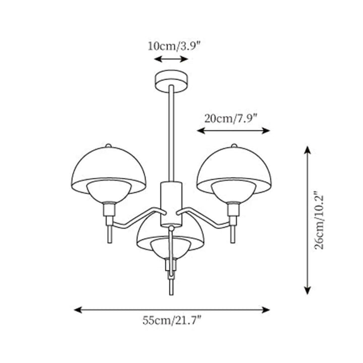 Elegant Cream Bubble Chandelier