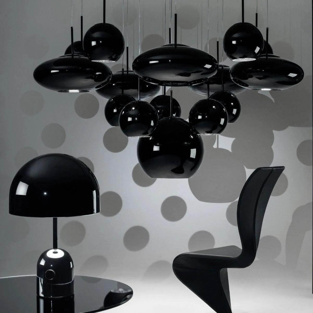Modern Acrylic & Metal Bell Table Lamp