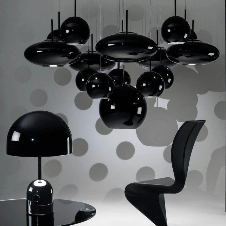 Modern Acrylic & Metal Bell Table Lamp