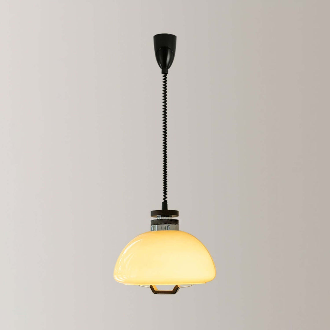 Modern Beige Pudding Pendant Light 40cm
