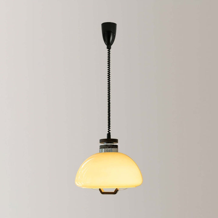 Modern Beige Pudding Pendant Light 40cm