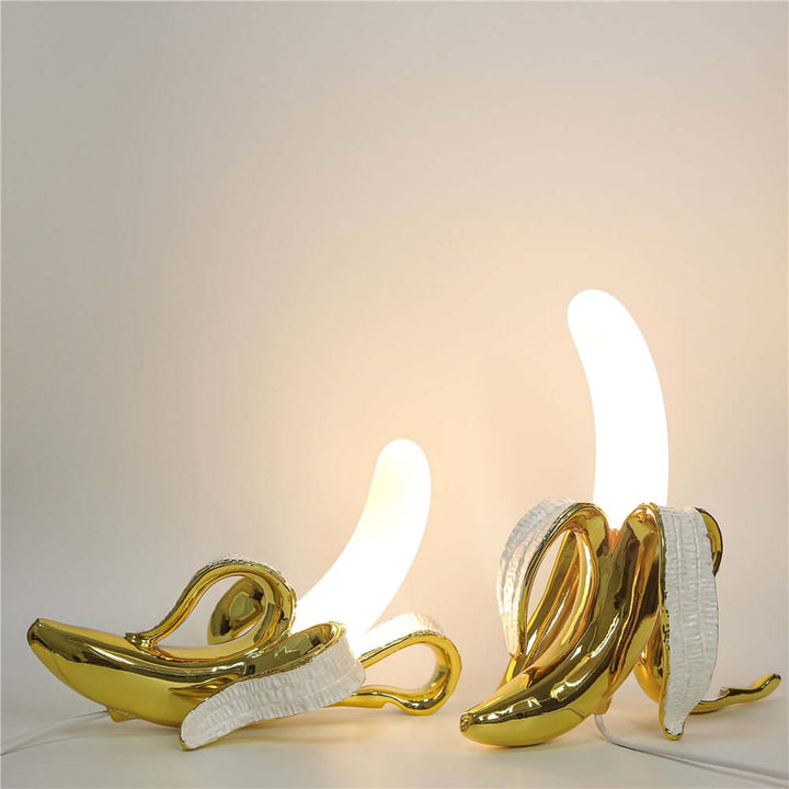 Art Deco Resin Table Lamp with LED Light