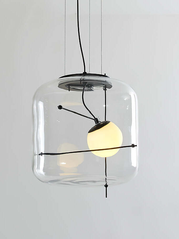 Modern Glass Pendant Light 30cm