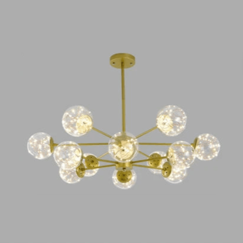 Elegant Glass Ball Chandelier