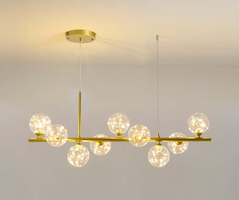 Elegant Glass & Iron Pendant Light