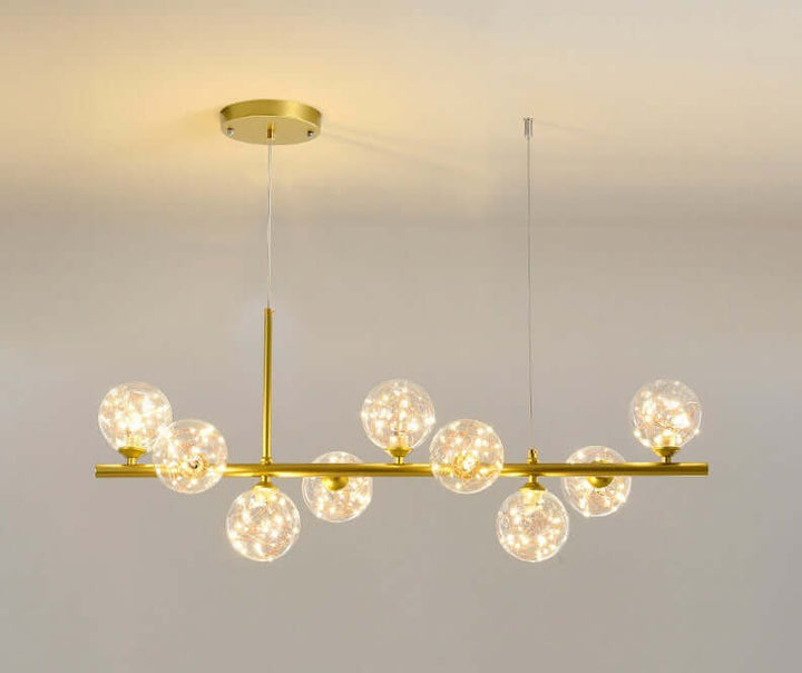 Elegant Glass & Iron Pendant Light