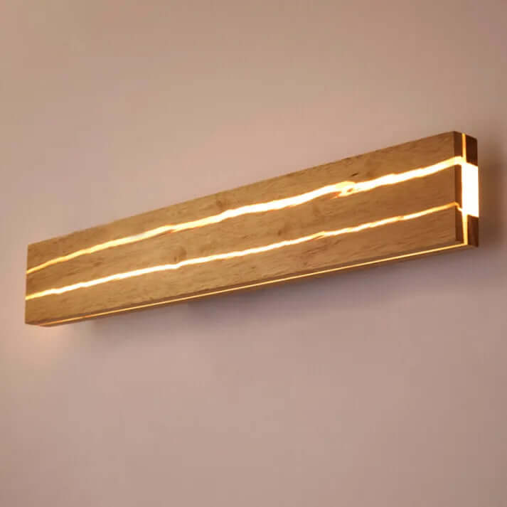 Modern Wood Crack LED Wall Sconce Light