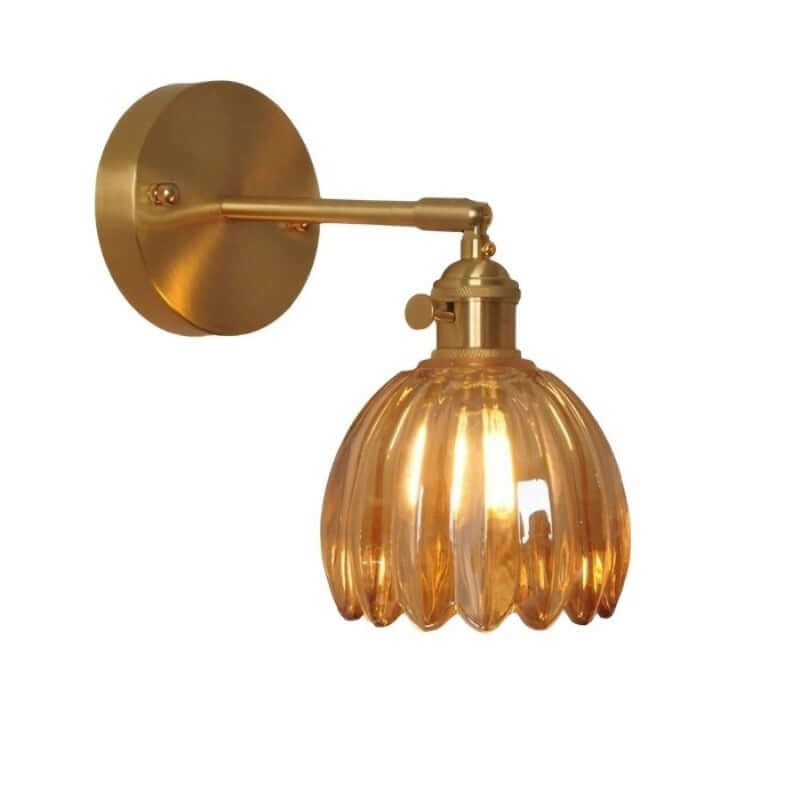 Tulip Flower Bud Glass Wall Lamp